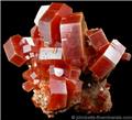 Vanadinite from Mibladen, Atlas Mountains, Khénifra Province, Morocco.