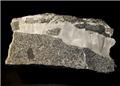 Pectolite Vein in Diabase from Palisades Cliffs, Haverstraw, Rockland Co., New York