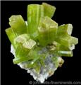 Bright Green Pyromorphite Hexagons from Daoping Mine, Yangshuo, Guangxi Zhuang, China