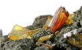 Bright Orange Raspite Crystal from Broken Hill, New South Wales, Australia