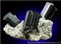 Several Schorl Crystals from Pech, Nuristan, Kunar Province, Afghanistan