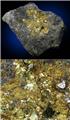 Sperrylite Crystals in Chalcopyrite from Vermillion Mine, Denison Township, Sudbury District, Ontario, Canada