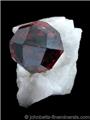 Perfect Spessartine Crystal on Matrix from Shigar Valley, northeast of Skardu, Gilgit District, Northern Areas, Pakistan