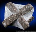 Staurolite Cross in Matrix from Pestsovye Keivy, Kola Peninsula, Murmanskaja Oblast', Russia