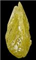 Hollowed Sulfur Crystal from El Desierto Mine, San Pablo de Napa, Potosi Department, Bolivia