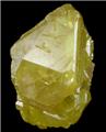 Pyramidal Sulfur Crystal from Scofield Quarry, Maybee, Monroe County, Michigan