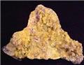 Small, rounded crystals of Sulfur from Machow Mine, Tarnobrzg, Poland