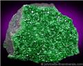 Uvarovite Crystals Coating Matrix from Saranovskoye Mine, Sarany, Permskaya Oblast', Ural Mountains, Russia