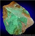 Green Variscite Crust from Mauldin Mountain, Montgomery County, Arkansas