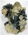 Acicular Vivianite Sprays from Blackbird Mine, Blackbird District, Lemhi County, Idaho